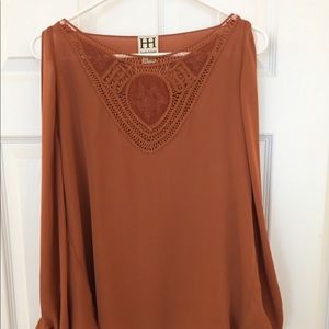 Haute Hippie Open Sleeve Blouse